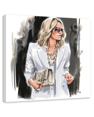 Obrazy na ścianę - Blond Kobieta Biel Moda Irina Sadykova | FEEBY