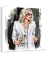 Obrazy na ścianę - Blond Kobieta Biel Moda Irina Sadykova | FEEBY