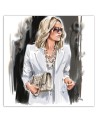 Obrazy na ścianę - Blond Kobieta Biel Moda Irina Sadykova | FEEBY