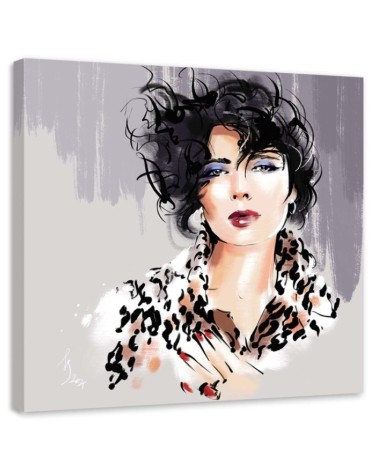 Canvas wall art glamour - 80s Female Retro Fashion Irina Sadykova | FEEBY