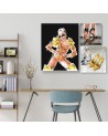 Obrazy glamour - Żółte Buty Moda Kawa | FEEBY
