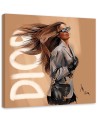 Obrazy glamour - Paryż Moda Kobieta Spacer Irina Sadykova | FEEBY