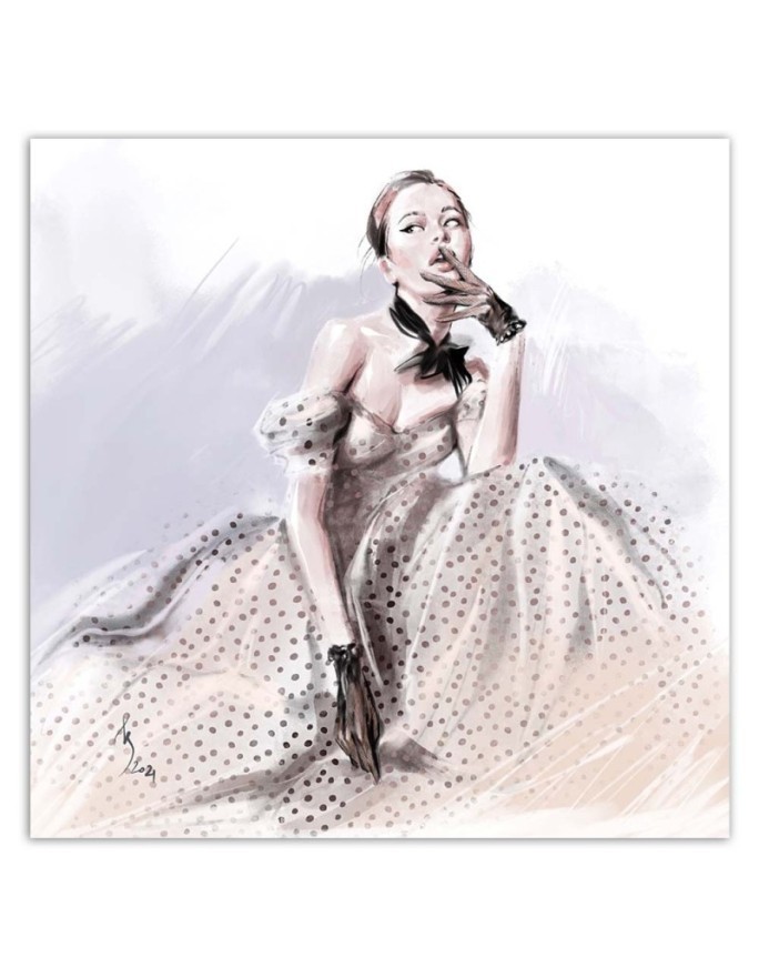 Modne obrazy - Paryż Kobieta Moda Sukienka Elegancja Irina Sadykova