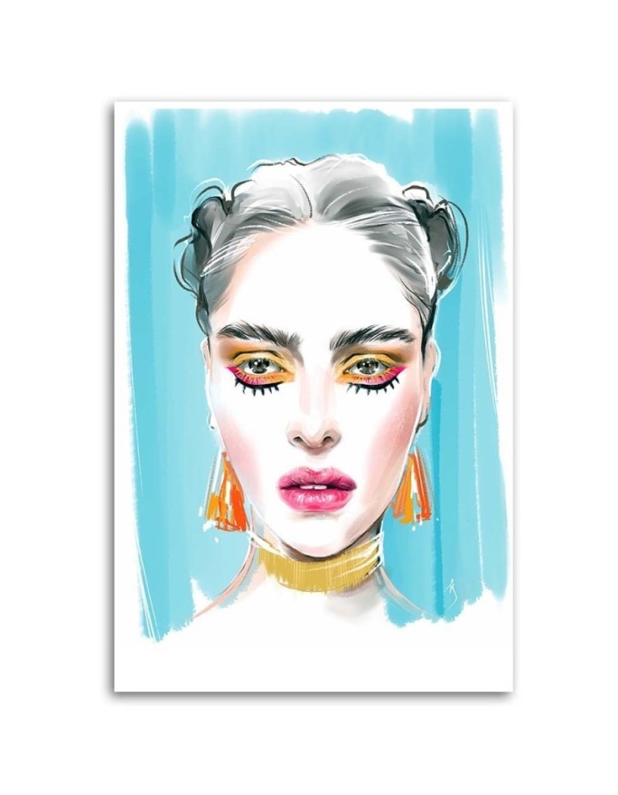 Stylowe obrazy - Makijaż Kobieta Portret Irina Sadykova | FEEBY