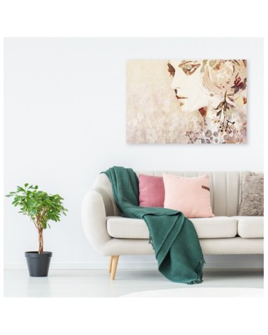 Modernes Wandbild - Frau Gesicht Abstrakt | Feeby