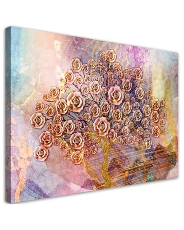 Canvas prints for modern living room - Flowers tree of life | FEEBY