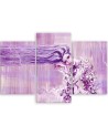 Canvas print for bedroom 3-part - Woman with long hair | FEEBY