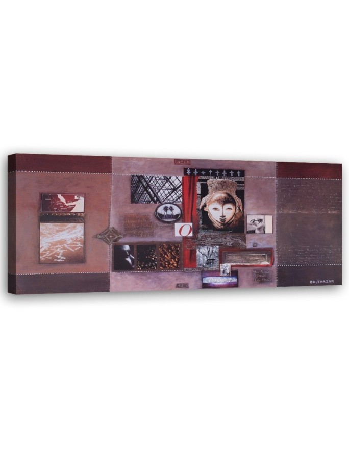 Leinwandbild - Collage aus alten Fotos | Feeby