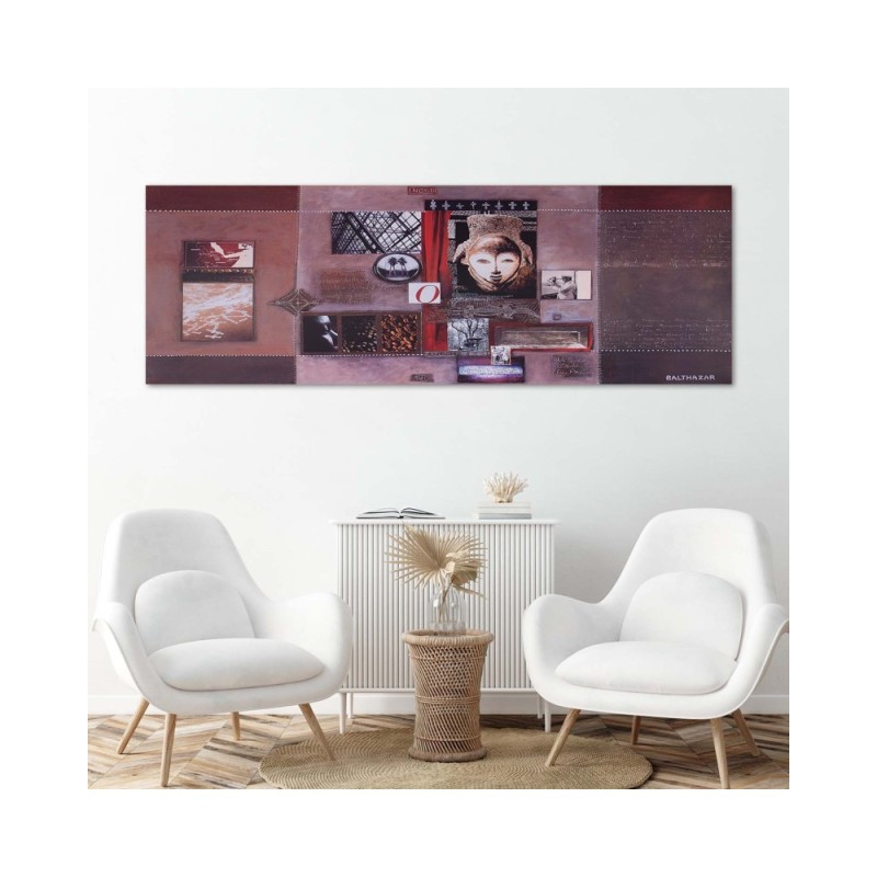 Leinwandbild - Collage aus alten Fotos | Feeby