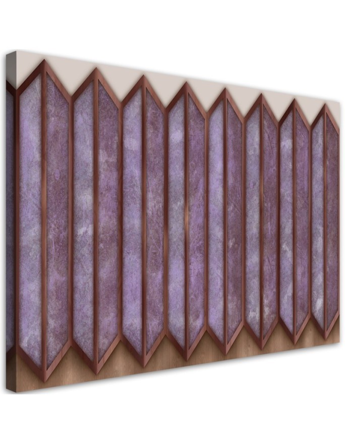 Leinwandbild - Buntes 3D -Fenster | Feeby