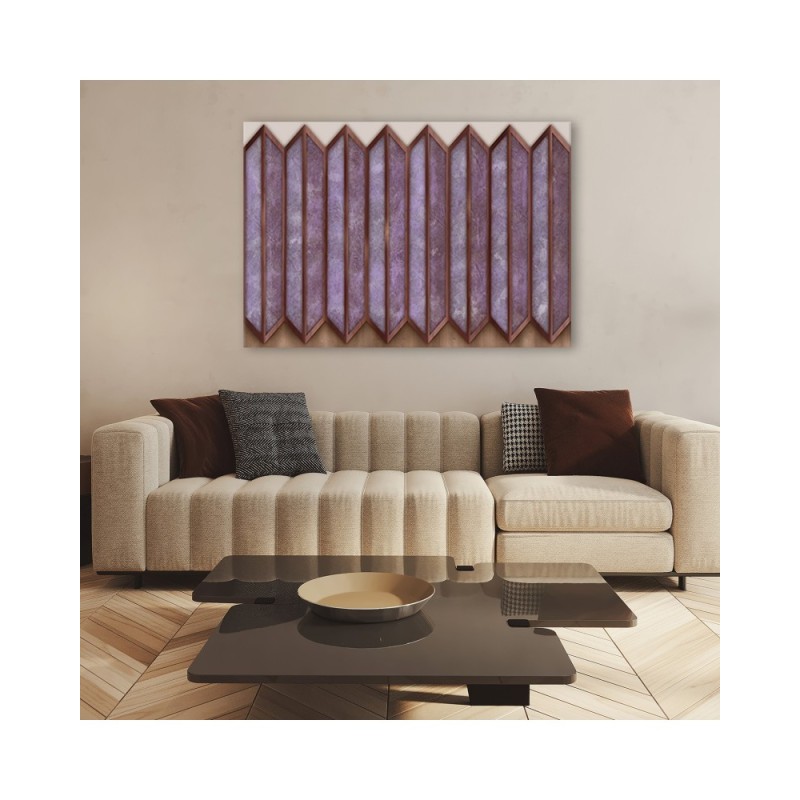 Leinwandbild - Buntes 3D -Fenster | Feeby