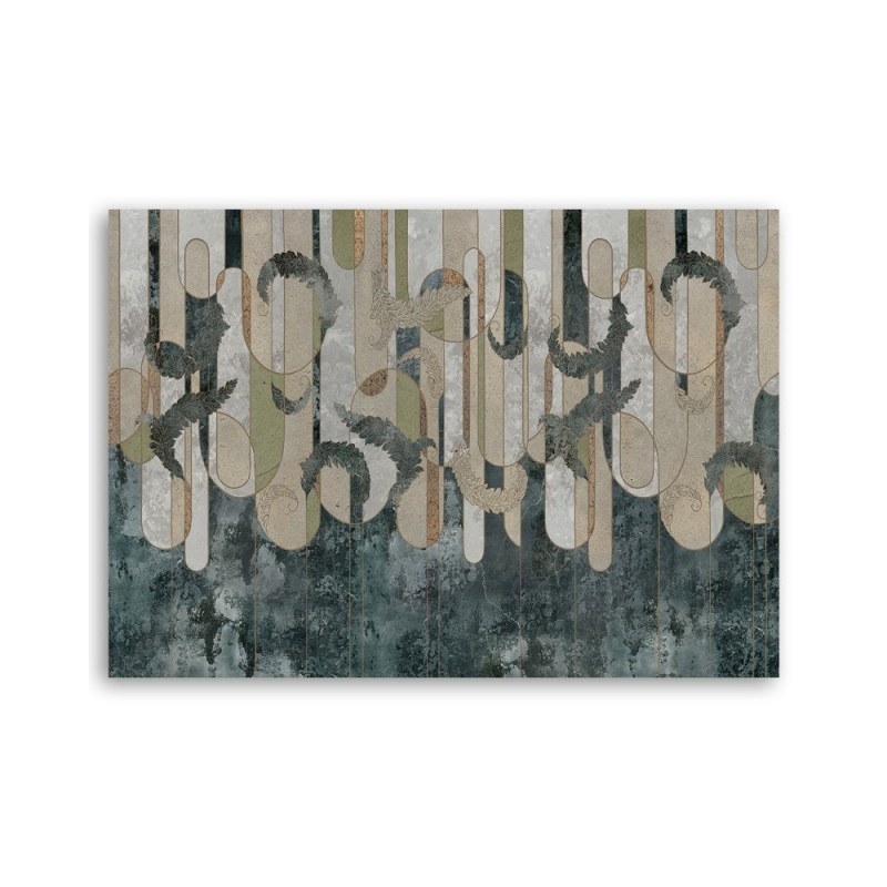 Leinwandbild - Boho Pflanzen Abstrakt | Feeby