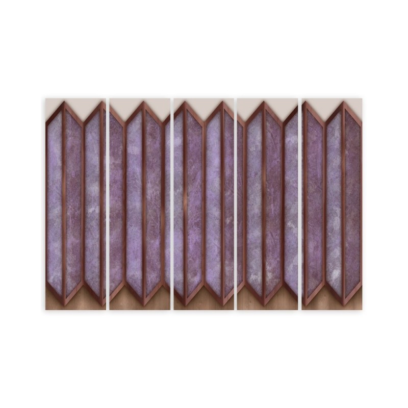 Dekoratives Leinwandbild - Buntes 3D -Fenster | Feeby