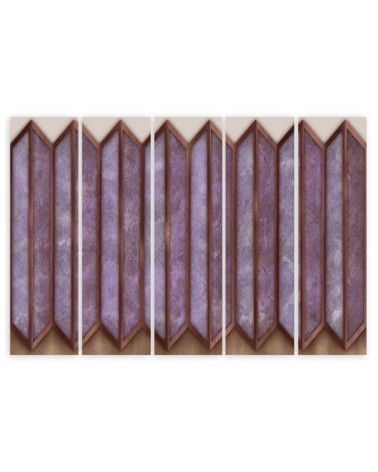 Dekoratives Leinwandbild - Buntes 3D -Fenster | Feeby