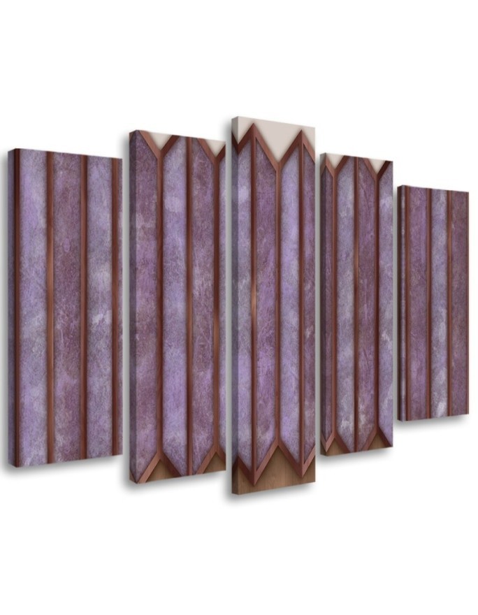 Leinwandbild - Buntes 3D -Fenster | Feeby