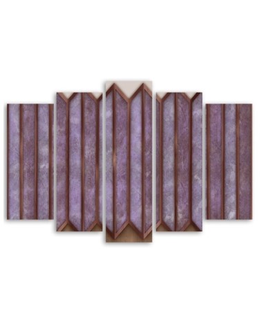 Leinwandbild - Buntes 3D -Fenster | Feeby