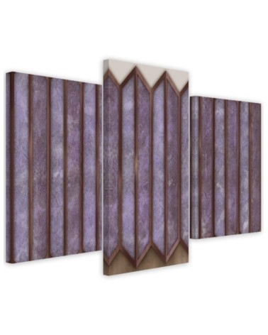 Triptych canvas print - Colourful 3D abstract windows | FEEBY