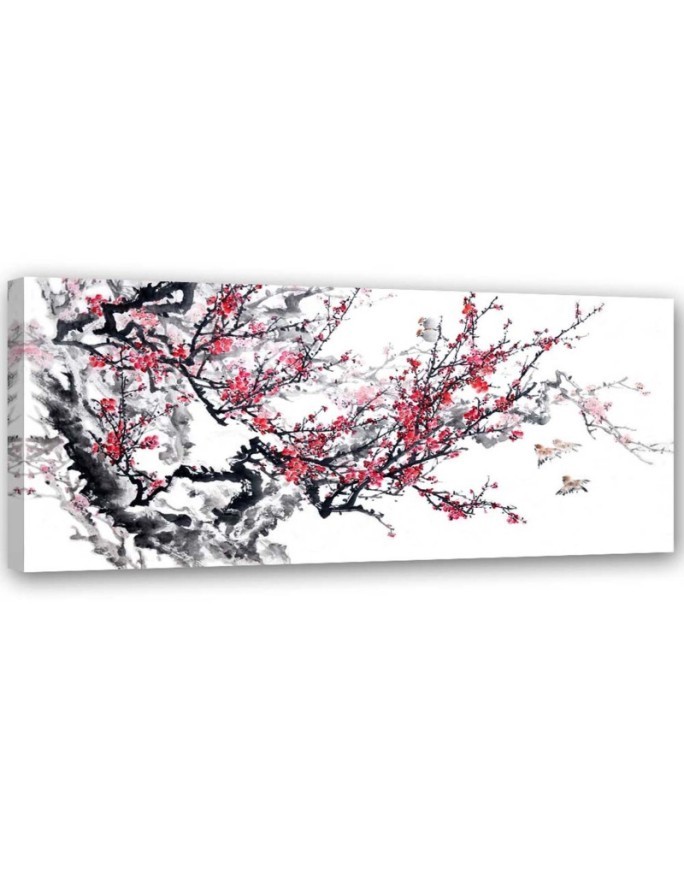 Leinwandbild modern - Japanische Kirschblüten | Feeby