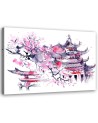 Nowoczesny obraz drukowany - Japonia akwarela | FEEBY