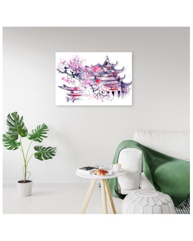 Dekoratives Leinwandbild - Japan Aquarell | Feeby