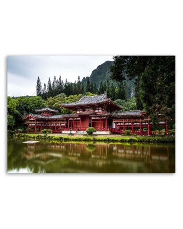 Leinwandbild - Japanischer Tempel | Feeby
