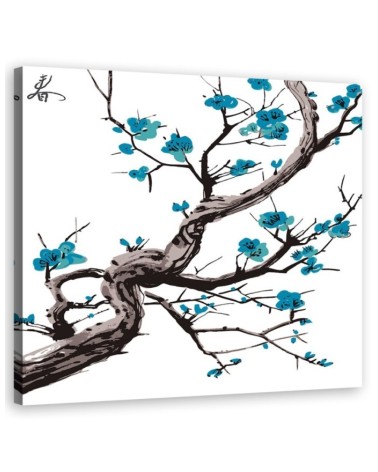 Canvas prints for modern living room - Cherry blossom Japan | FEEBY