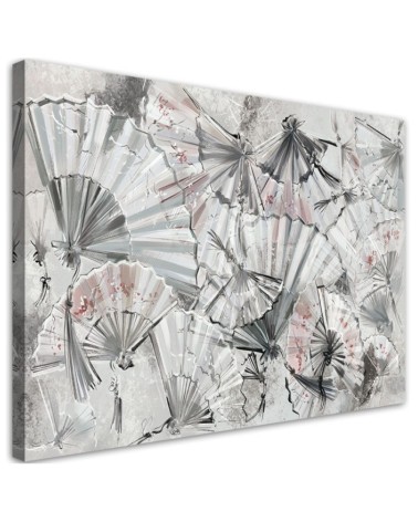 Wall art painting for living room - Japanese fans | FEEBY