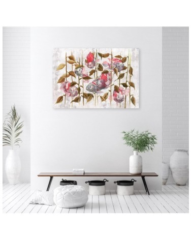 Leinwandbild - Bunte Koi Karpfen | Feeby