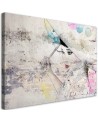 Modern Canvas paintings for living room - Geisha holding an umbrella | FEEBY