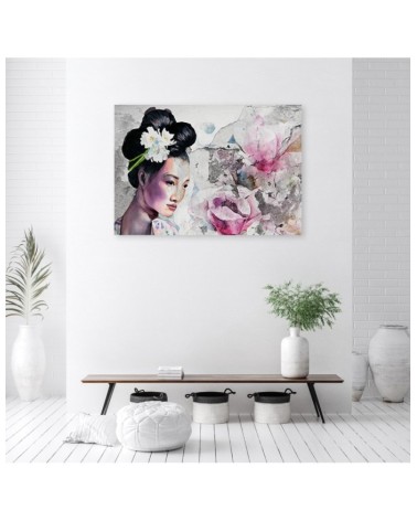 Bild auf Leinwand - Geisha Porträt Japan | Feeby