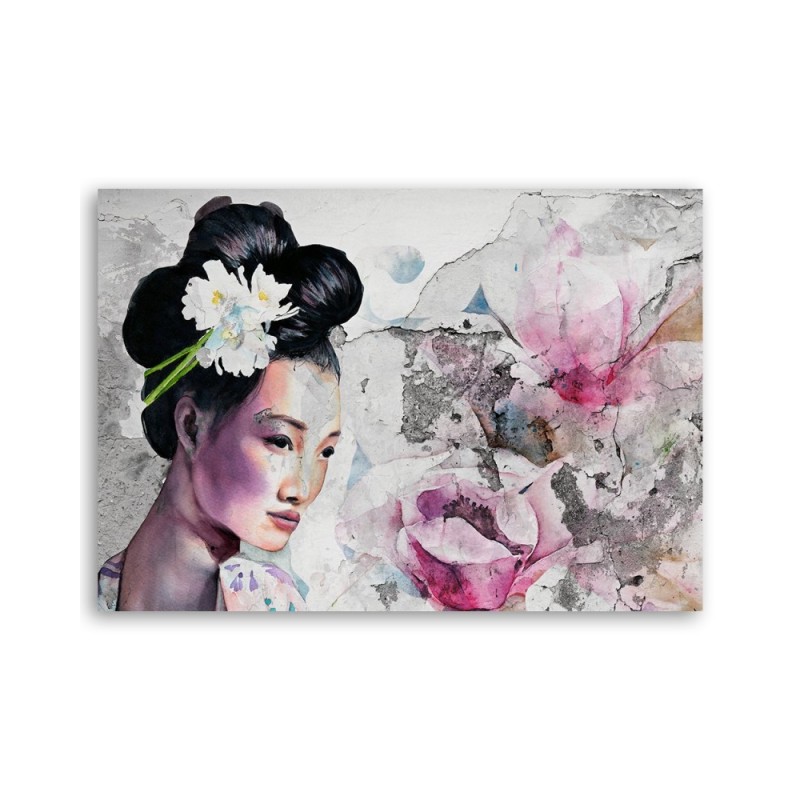 Bild auf Leinwand - Geisha Porträt Japan | Feeby