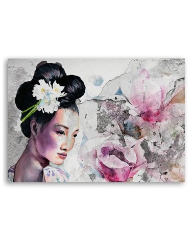 Bild auf Leinwand - Geisha Porträt Japan | Feeby