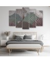 Pentaptic painting for living room - Fans of the orient | FEEBY