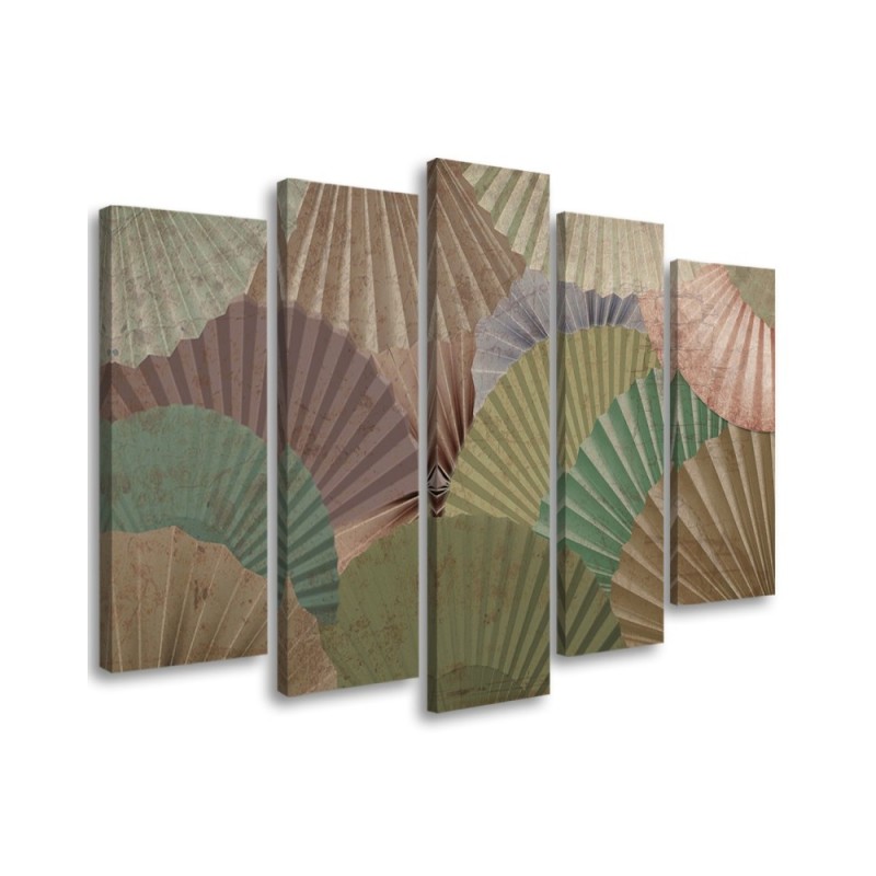 Canvas print for living room wall - Japanese fans | FEEBY