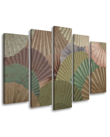 Canvas print for living room wall - Japanese fans | FEEBY