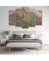 Canvas print for living room wall - Japanese fans | FEEBY