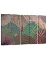 Five-panel painting for living room - Orient fans | FEEBY