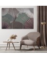 Modern paintings for living room triptych - Colourful fans | FEEBY