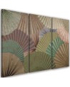 Stylish Canvas paintings for the study triptych - Japanese fans | FEEBY