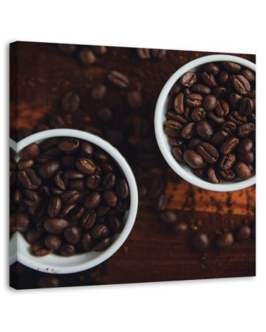 Canvas print for the kitchen - Coffee beans | FEEBY