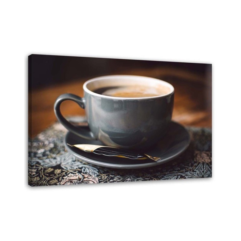 Leinwandbild - Tasse mit Kaffee | Feeby