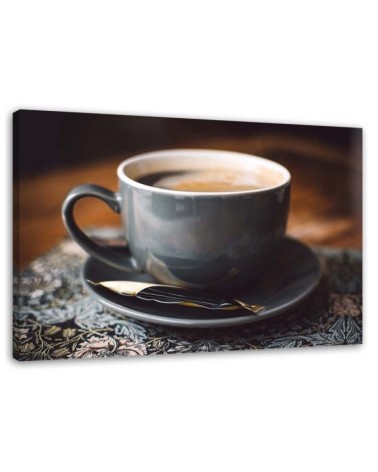 Leinwandbild - Tasse mit Kaffee | Feeby
