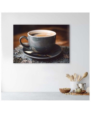 Leinwandbild - Tasse mit Kaffee | Feeby
