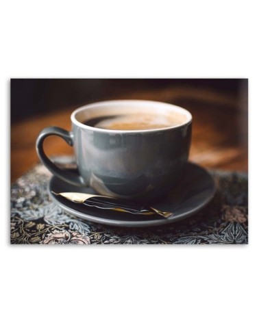 Leinwandbild - Tasse mit Kaffee | Feeby