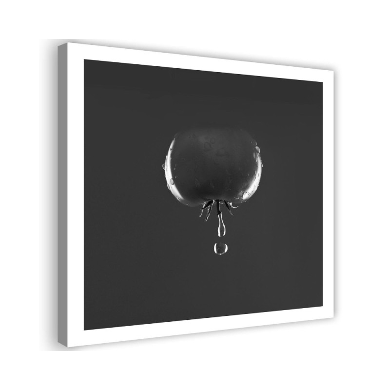 Modernes Wandbild - Tomate Wassertropfen | Feeby