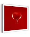 Modern Canvas painting for the home - Tomato and water drops for the kitchen | FEEBY