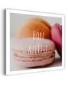 Eleganckie obrazy canvas - Makaroniki Bon Apetit do kuchni | FEEBY