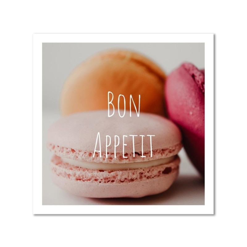 Bild auf Leinwand - Makkaroni - Bon Apetit | Feeby