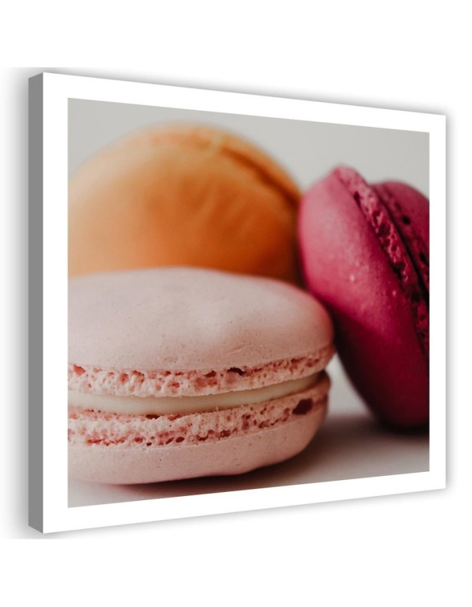 Leinwanddruck - Bunte Macarons | Feeby