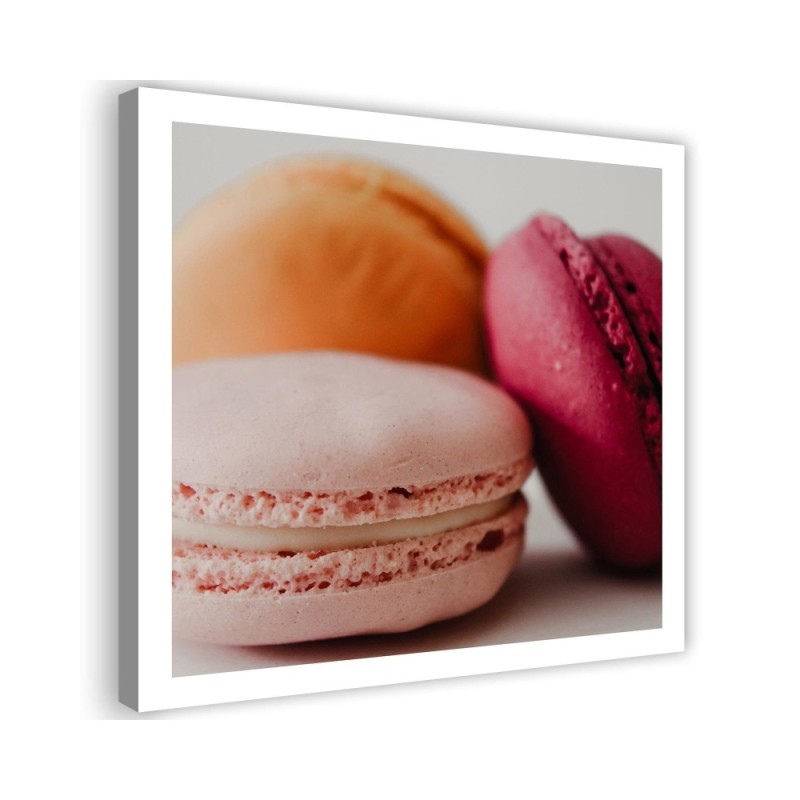 Leinwanddruck - Bunte Macarons | Feeby